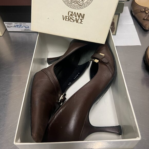 Gianna Versace Brown High Heel Size 9.5 - Picture 5 of 10